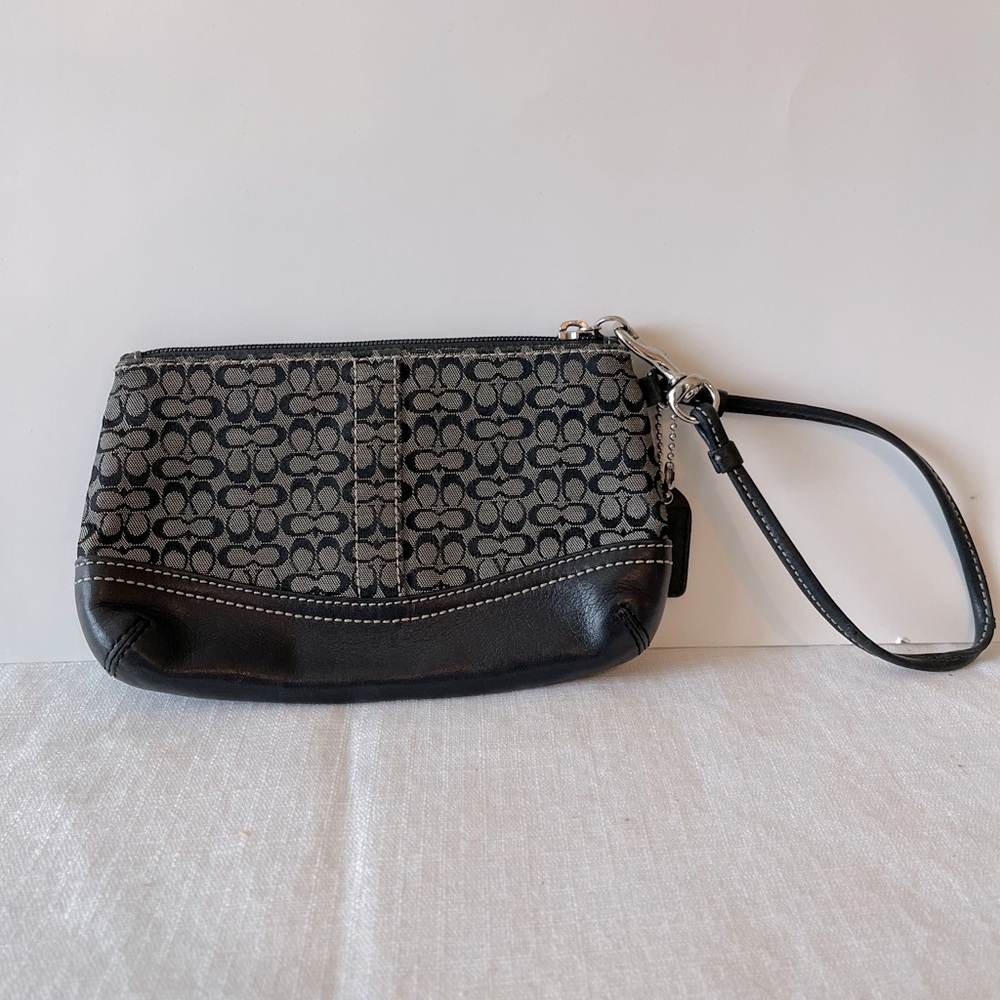COACH Black Signature Clutch